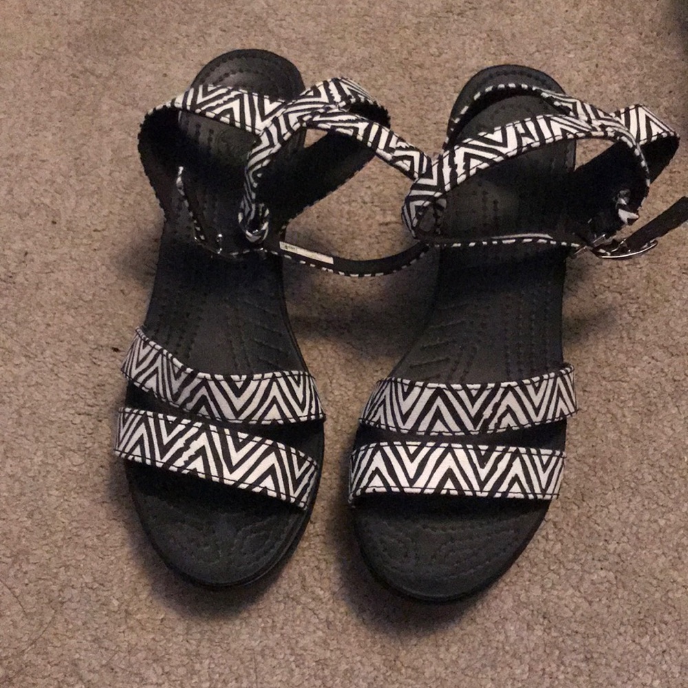 Crocs wedges size 10